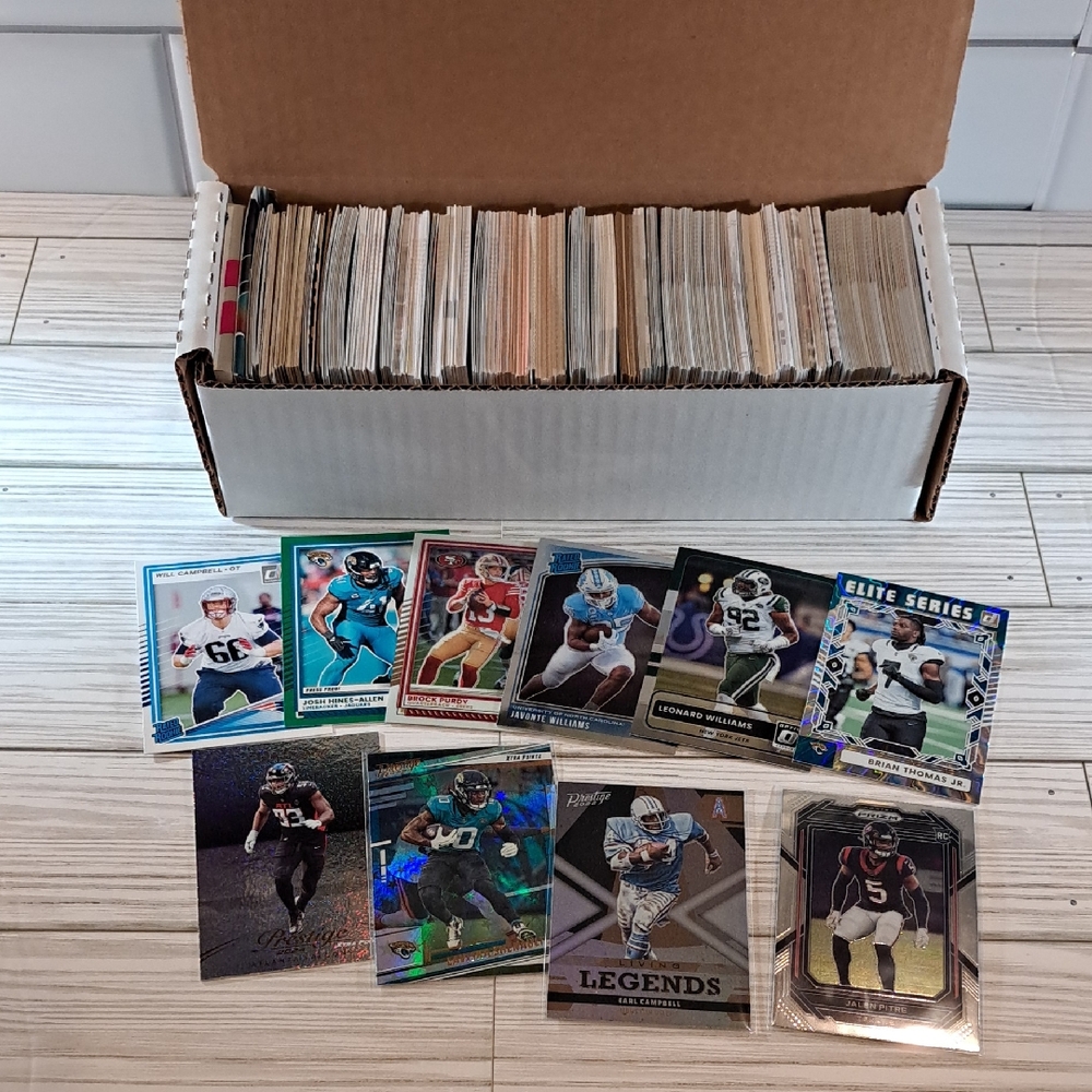 Assorted Football Trading Cards Collection